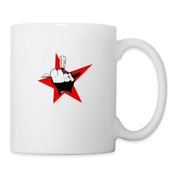 Bad Girl Stern schwarz und weiß - Tasse - Weiß - Rechts