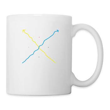 pfeile - bunt - Tasse - Weiß - Rechts