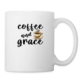 Coffee And Grace black - Mug - white - Right
