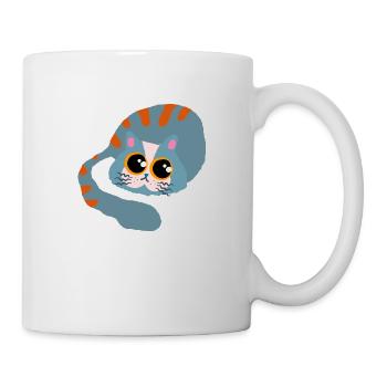 Cute Sleepy Kitten - Mug - white - Right