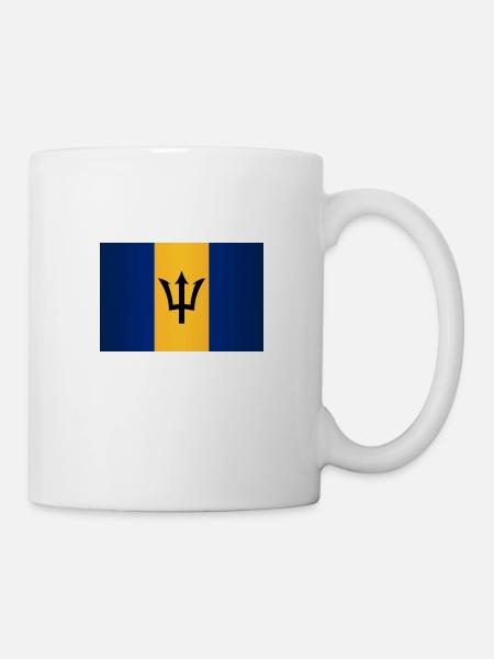 Barbados Flag - Mug - white