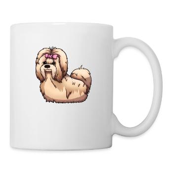 Shih Tzu - Tasse - Weiß - Rechts