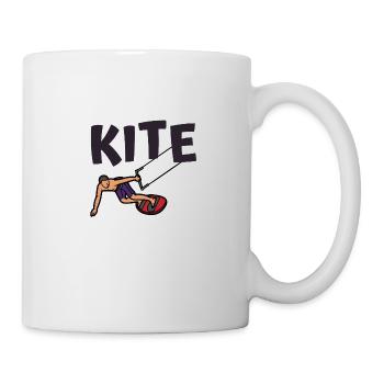 Kitesurf | logo et dessin Kite pour sportifs - Mug blanc - blanc - Droite