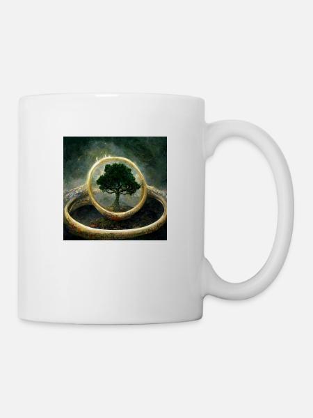 Weltenbaum - Tasse - Weiß
