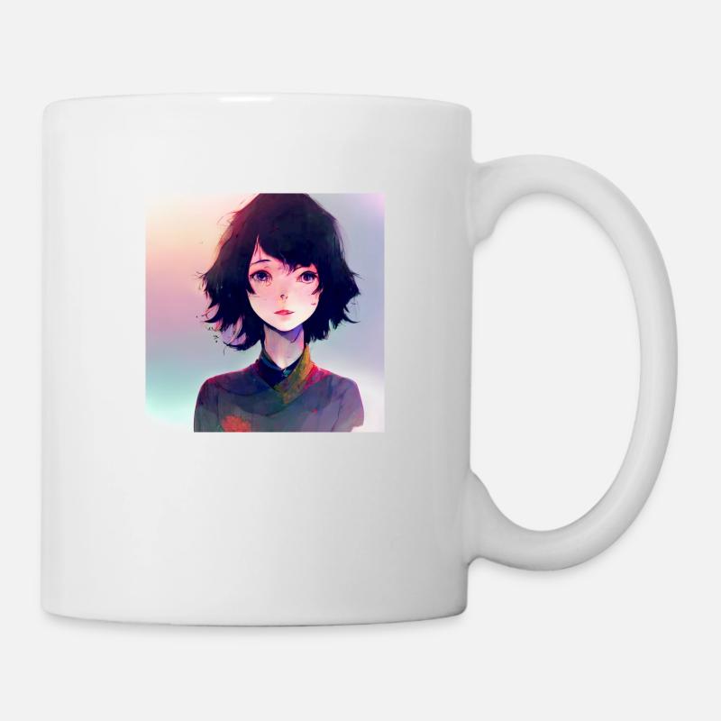 Manga girl - Mug - white