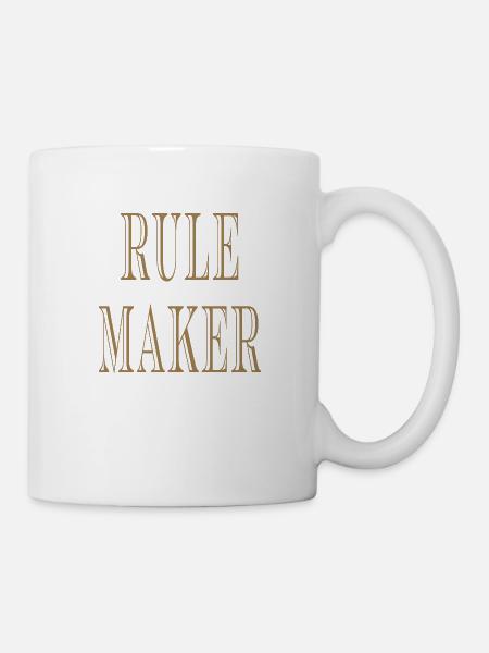 Rule Maker Rule Breaker - Tasse - Weiß