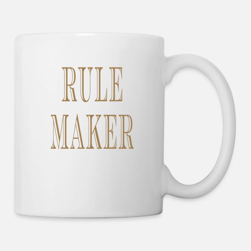 Rule Maker Rule Breaker - Tasse - Weiß