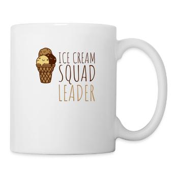 Leader de l’escouade de crème glacée - Mug blanc - blanc - Droite