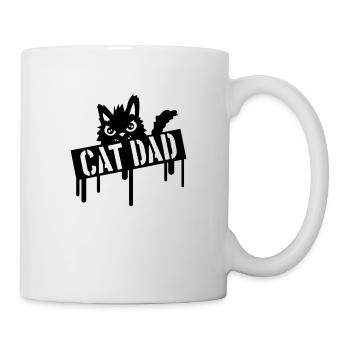 Cat Father Stamp Logo - Mug - white - Right