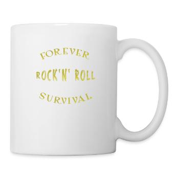 Forever rock n roll survival amateurs de rock - Mug blanc - blanc - Droite