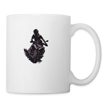Motocross gris - Mug blanc - blanc - Droite