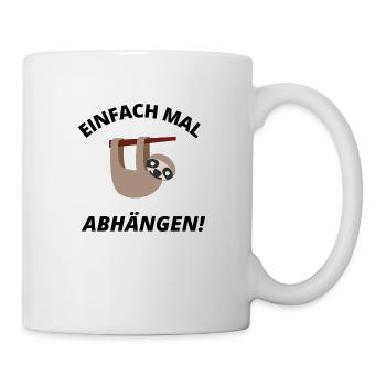 Just hang out sloth - Mug - white - Right