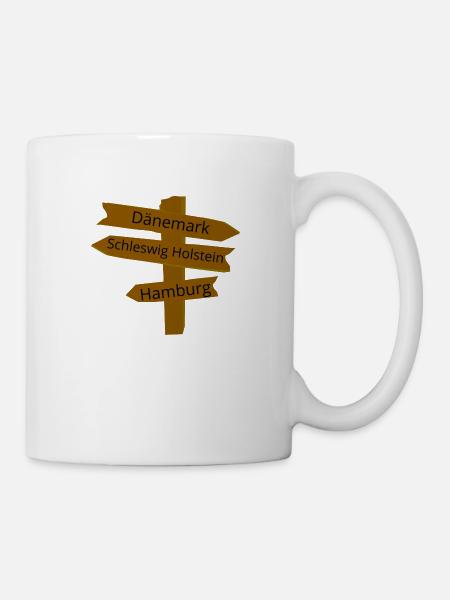 wegweiser - Tasse - Weiß