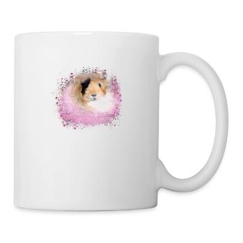 guinea pig, graffiti,painting,pink,pink - Mug - white - Right