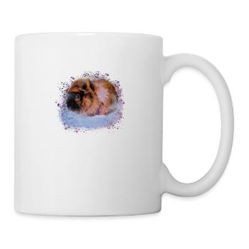guinea pig, graffiti,painting,pink,blue - Mug - white - Right