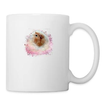 guinea pig, graffiti,painting,pink,pink - Mug - white - Right