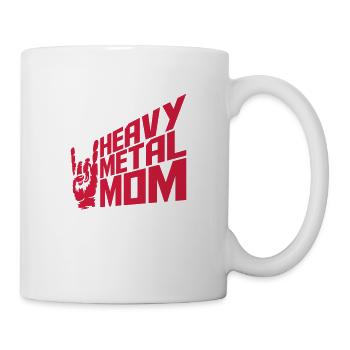 Heavy Metal Mom Logo - Mug blanc - blanc - Droite