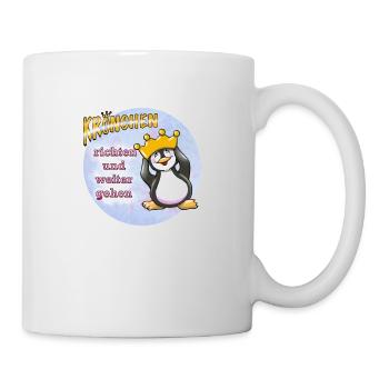 Krönchen richten Pinguin - Tasse - Weiß - Rechts