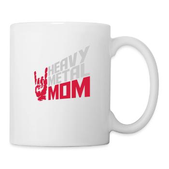 Heavy Metal Mom Logo - Mug blanc - blanc - Droite
