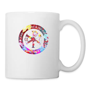 Symbol beginning end Alpha Omega God Christian - Mug - white - Right