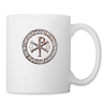 Symbol beginning end Alpha Omega God Christian - Mug - white - Right