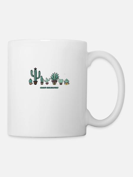 Kaktus-Sammlung. - Tasse - Weiß