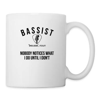 Bassiste personne ne remarque ce que je fais - Mug blanc - blanc - Droite