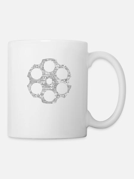Revolver Trommel - Tasse - Weiß
