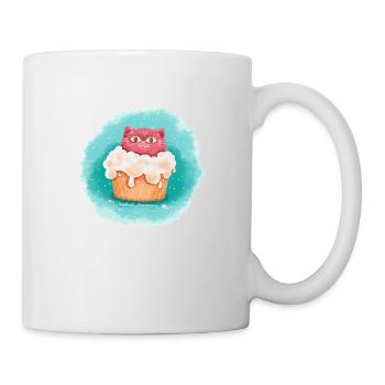 Katze eiscreme - Tasse - Weiß - Rechts