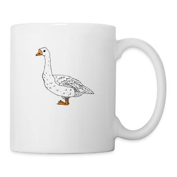 Gans - Tasse - Weiß - Rechts