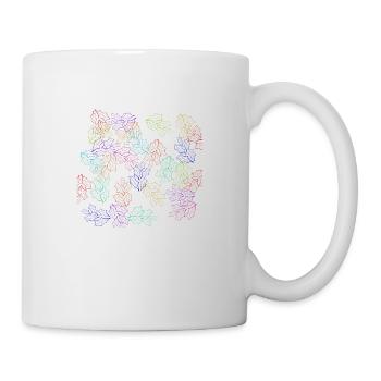 colorful floral design - Mug - white - Right