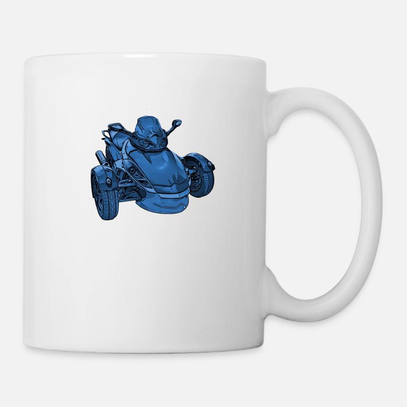 Trike Spyder blue - Mug - white