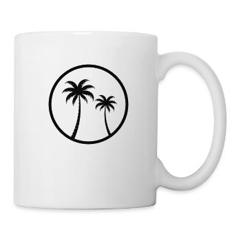Palmen - Tasse - Weiß - Rechts