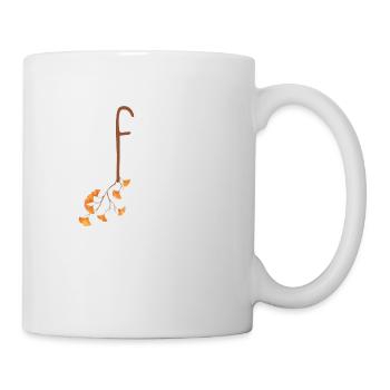 Leaf Autumn Tree Orange Fall Leaves Season - Mug - white - Right