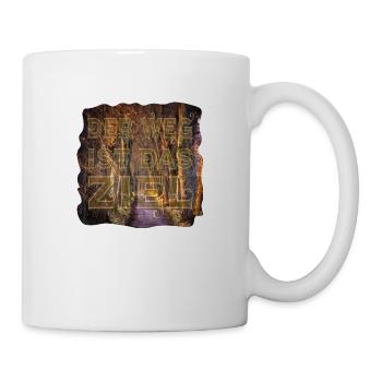 Le voyage est l’objectif - c’est pourquoi aller - commencer - Mug blanc - blanc - Droite