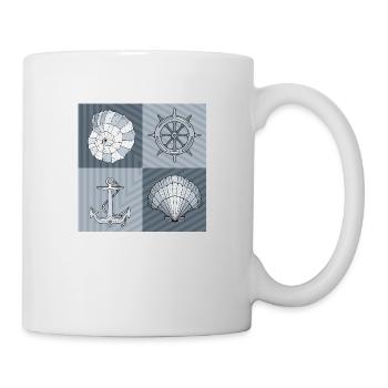 Symboles maritimes - Mug blanc - blanc - Droite