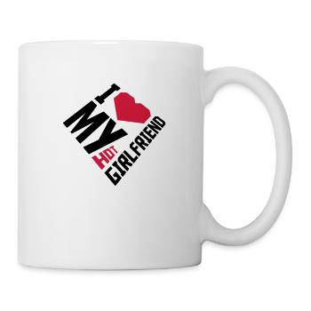 J’aime ma petite amie - Mug blanc - blanc - Droite