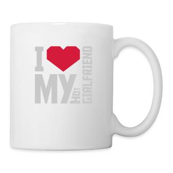 J’aime ma petite amie - Mug blanc - blanc - Droite