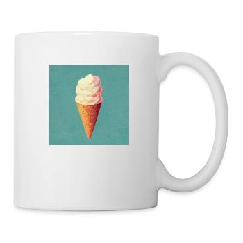 Eiscreme - Tasse - Weiß - Rechts