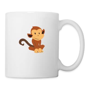 Cute little monkey - Mug - white - Right