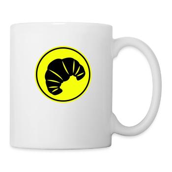 Croissant Symbol - Tasse - Weiß - Rechts