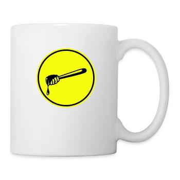 Stick chisel symbol beekeeper - Mug - white - Right