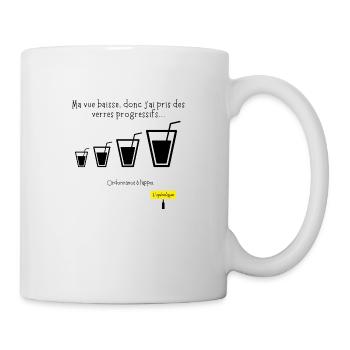 T shirt fun pour l'apéro - Mug blanc - blanc - Droite