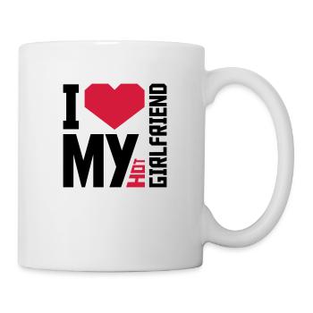 J’aime ma petite amie - Mug blanc - blanc - Droite
