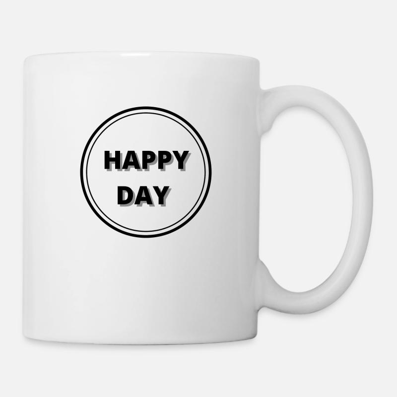 Happy day - Mug - white