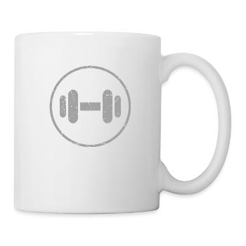 Haltère - Mug blanc - blanc - Droite