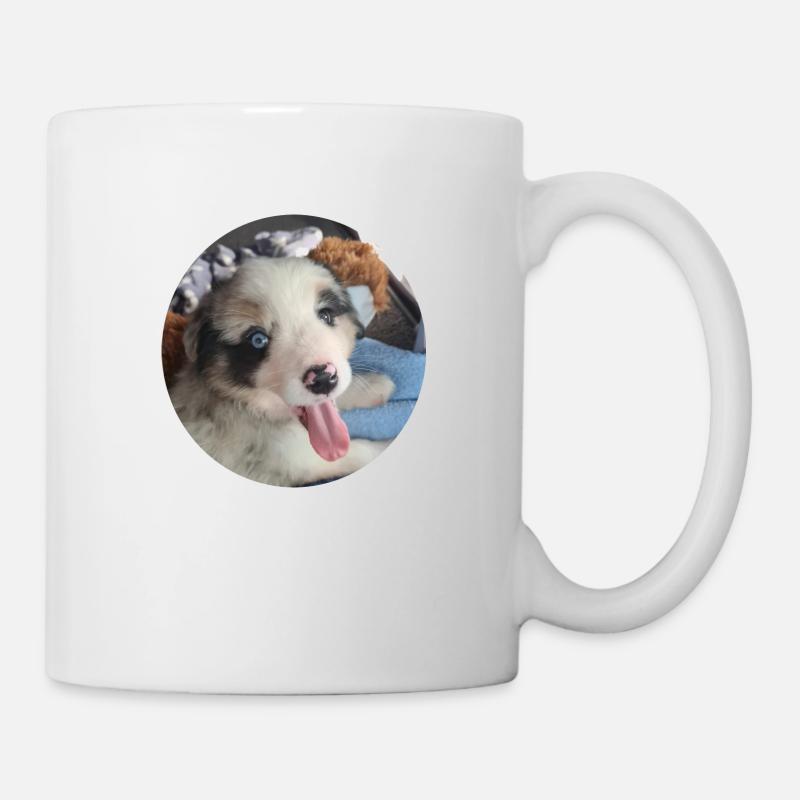 Ein ganz junger Australien Shepherd - Tasse - Weiß