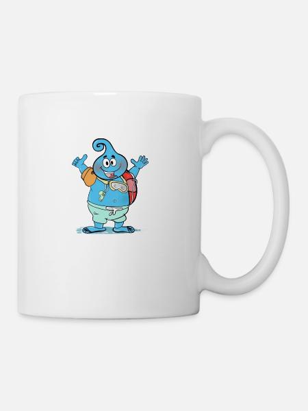 Dieser sehr große freundliche Wassertropfen - Tasse - Weiß