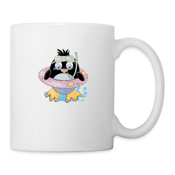Dieser Vogel schwimmt - Tasse - Weiß - Rechts
