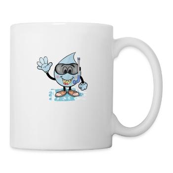Ce diptyque d’eau aime nager - Mug blanc - blanc - Droite